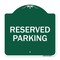 Signmission Reserved Parking Bright Yellow, Green & White Aluminum Architectural Sign, 18" x 18", GW-1818-22991 A-DES-GW-1818-22991 - alternate 1